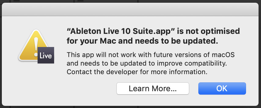 Ableton Live 9 Suite Not Working With Mac Sierra